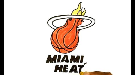 how to draw the miami heat logo